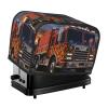 Fire Truck Toaster Cover 2 Slice Kitchen Small Appliance Covers with Handle Universal Size Microwave Oven Dustproof Cover with Pockets Bread Machine Cover Women Gift view 1