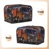 Fire Truck Toaster Cover 2 Slice Kitchen Small Appliance Covers with Handle Universal Size Microwave Oven Dustproof Cover with Pockets Bread Machine Cover Women Gift view 3