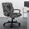 Kewadony Office Chair Cover with Armrest Covers Stretchable, Black Skull Skeleton Removable Universal Computer Chair Covers, Halloween Vintage Spooky Scary Slipcovers for Rotating Chair, Large view 2