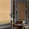 LazBlinds No Tools No Drill Cordless Bamboo Roman Shades, Privacy Blinds for Interior Windows, Room Darkening Roll Up Bamboo Blinds for for Home & Patio, 29.5" W x 64" H, Privacy-Natural view 4