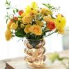 Blue and White vase Desktop Ornament Small Vase Cosmetic Tool Brush Storage Large Mouth Vase(Amber) view 2