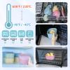 Anatole Silicone Food Storage Containers with Lids 7 Pcs/Set 30oz 20oz 10oz 6.7oz Leak-Proof BPA Free view 3