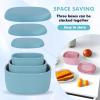 Anatole Silicone Food Storage Containers with Lids 7 Pcs/Set 30oz 20oz 10oz 6.7oz Leak-Proof BPA Free view 4