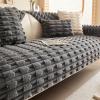 Docxide 2025 New Fluffy Plush Striped Furniture Protector Couch Cover (30 * 50CM,Deep-Grey) view 1