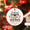 Firefighter Ornament Christmas 2026, Personalized Husband Dad Firefighter Hero Xmas Keepsake Decor, Fireman Ornament Keepsake Gift for Dad Husband, Custom Name Firefighter Ornament for Christmas Tree view 2