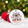 Firefighter Ornament Christmas 2026, Personalized Husband Dad Firefighter Hero Xmas Keepsake Decor, Fireman Ornament Keepsake Gift for Dad Husband, Custom Name Firefighter Ornament for Christmas Tree view 4