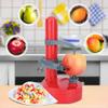 Automatic Potato Peeler, Multifunctional Rotating Fruits Vegetables Cutter Electric Kitchen Peeling Tool for Apple Potato Tomatoes (red) view 3