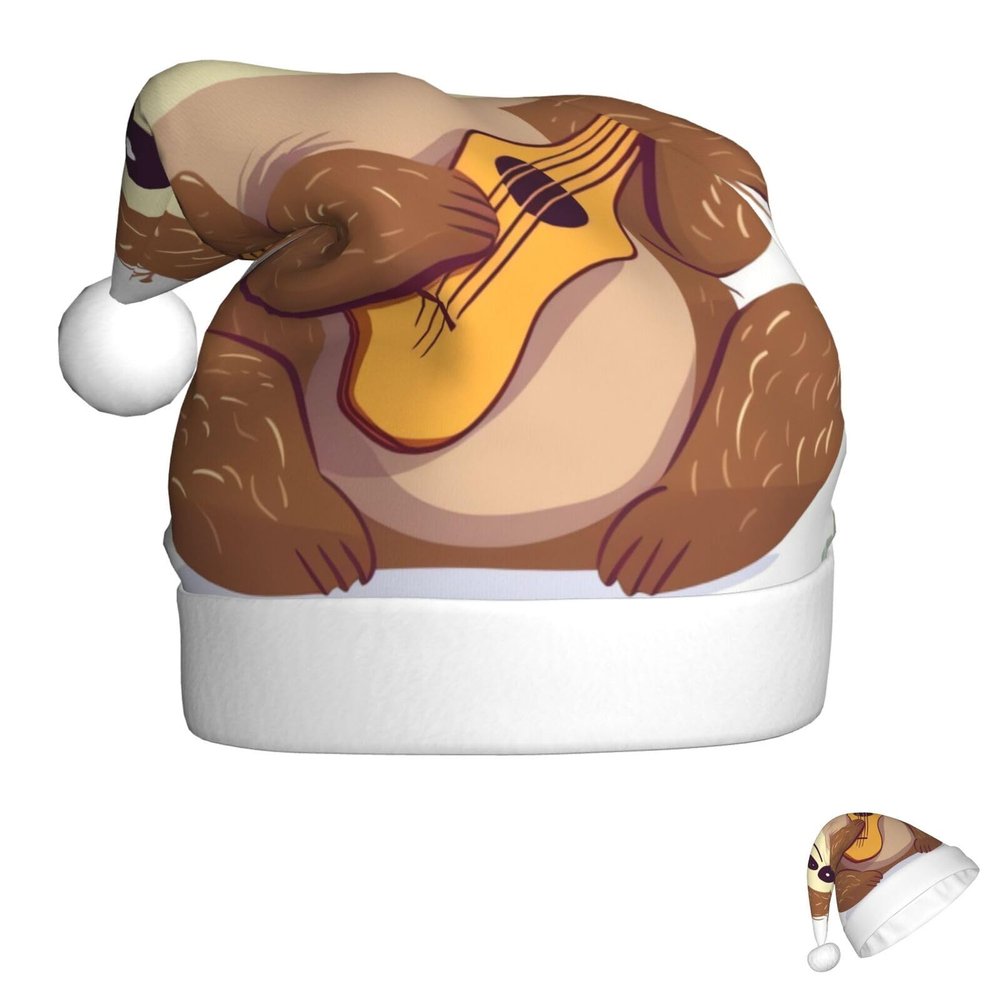 Cute sloth Adults Christmas Hat Santa Hat Light Up Holiday Hat Novelty Xmas Hat for Party