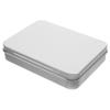 FOYTOKI Tinplate Storage Box with Hinged Lid for Match Rope and Accessories Durable Rectangular Container for Home Outdoor and Party Use Lightweight and Compact Design view 1