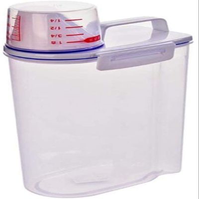 XWBLDBDFC Cereal Containers Airtight Rice Barrel Dry Grain Dispenser Thicken Rice Cylinder Clear Food Storage Box Flour Sugar Box