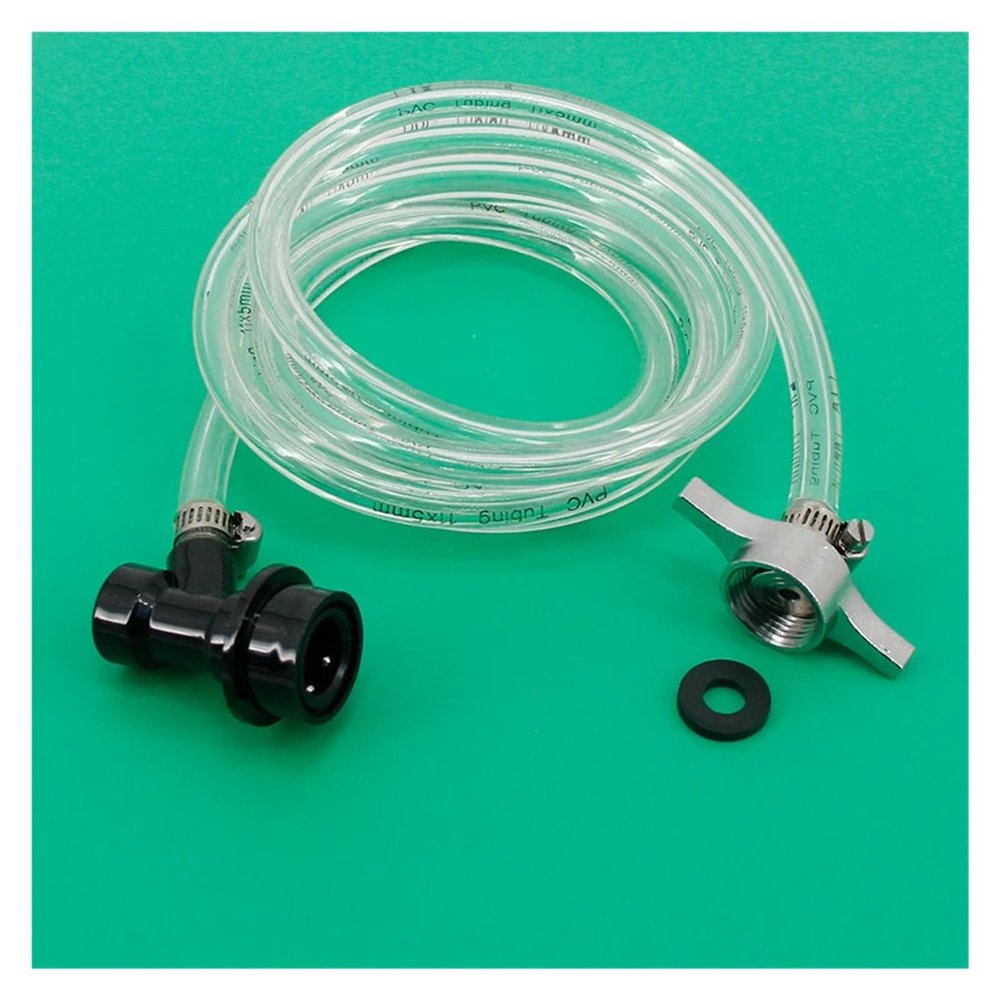 ASDJKL Home Brewing Beer Line Jumper with Ball Lock 3/16"(5mm) ID 6'(1.8Meter) Vinyl Hose Draft Beer Homebrew Kegging Parts Brewing Accessories(Wing Nut)