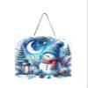 Christmas Ornament Wood Mini Sign, Wall Art Wood Kitchen Sign, Tier Tray Decor Sign (Blue Snowman) view 1
