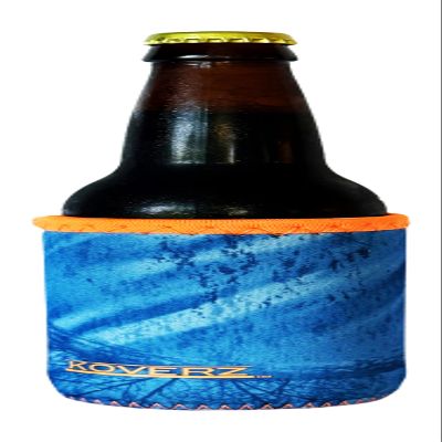 Koverz Can/Bottle Sleeve, Neoprene Insulated Bottle Sleeve, Fits 8-12 Oz., Small Size, RTF Blue Orange