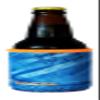 Koverz Can/Bottle Sleeve, Neoprene Insulated Bottle Sleeve, Fits 8-12 Oz., Small Size, RTF Blue Orange view 1