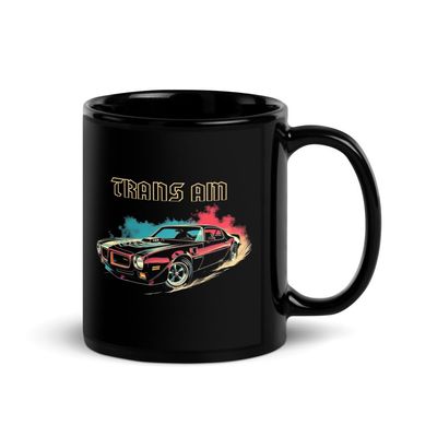 1973 Firebird Trans Am SD-455 Black Glossy Mug