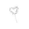 LABRIMP Heart Shaped Cake Topper Elegant Silver Wedding Cake Decoration for Bridal Showers Engagements Birthdays and for Romantic Celebrations view 1
