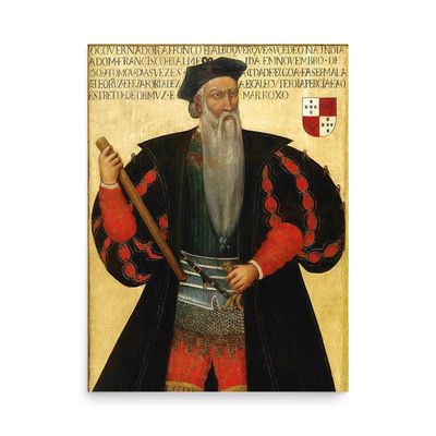 Alfonso de Albuquerque Poster Print - Wall Art for Home Decor Office Living Room Bedroom, No Frame, 18x24 inches