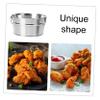 BIUDECO 1pc Creative American-style Chicken Bucket Snack Food Container Handle for Serving Fries Chicken and Ice at Parties and Events view 3