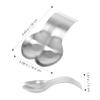 Hoement Serving Spoons Rest Silverware Spoons Rack Holder Stainless Steel Utensil Tray view 2