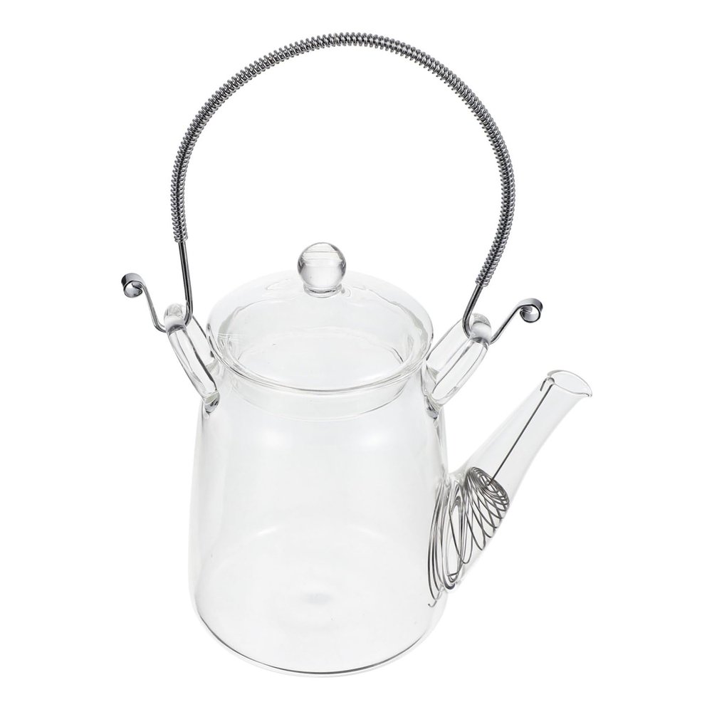 BIUDECO Stainless Steel Kettle Pot Stove Top Water Kettle Glass Pitcher Milk Container Beverage Pitcher Water Jug