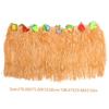 NAMOARLY 2pcs Hawaii Party Table Skirt Decorative Tinsel Fringe for Bridal Showers Beach Theme Events and Festive Celebrations Unique Design for Use view 2