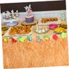 NAMOARLY 2pcs Hawaii Party Table Skirt Decorative Tinsel Fringe for Bridal Showers Beach Theme Events and Festive Celebrations Unique Design for Use view 4