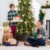 Best Choice Products Full Aspen Christmas Tree, 6ft Pre-lit Realistic Noble Fir w/ 450 Glowing Micro LED Lights, 2-in-1 White & Multicolor view 4