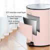 Trash Can Kitchen Pedal Trash Can Creative Household Living Room Bedroom Stainless Steel Garbage Bin Bathroom Kitchen Pedal Trash Can with Lid, 8 Liters / 2.1 Gallons Wastebasket for Office (Green ) view 3