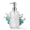 14 Oz Refillable Glass Soap Dispenser with Rust Proof Stainless Steel Pump, for Dispense Hand soap, Body wash, Lotion view 1