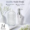 14 Oz Refillable Glass Soap Dispenser with Rust Proof Stainless Steel Pump, for Dispense Hand soap, Body wash, Lotion view 3