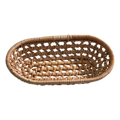 Unomor Boho Rattan Laundry Basket Woven Storage Basket Rattan Woven Box Towel Organiser