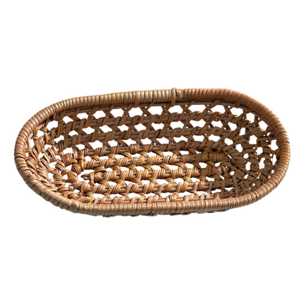 Unomor Boho Rattan Laundry Basket Woven Storage Basket Rattan Woven Box Towel Organiser