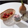 Unomor Boho Rattan Laundry Basket Woven Storage Basket Rattan Woven Box Towel Organiser view 4