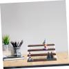 GRIRIW Toy Model Display Stand 4-tier Acrylic Wood Riser Shelf view 2