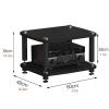 KUKIXKK Entertainment Stereo Components Rack, with Ample Storage4-Tier Media Stand Corner ShelfGaming Shelffor Living, Gaming, Recording Room.for Record Player view 2