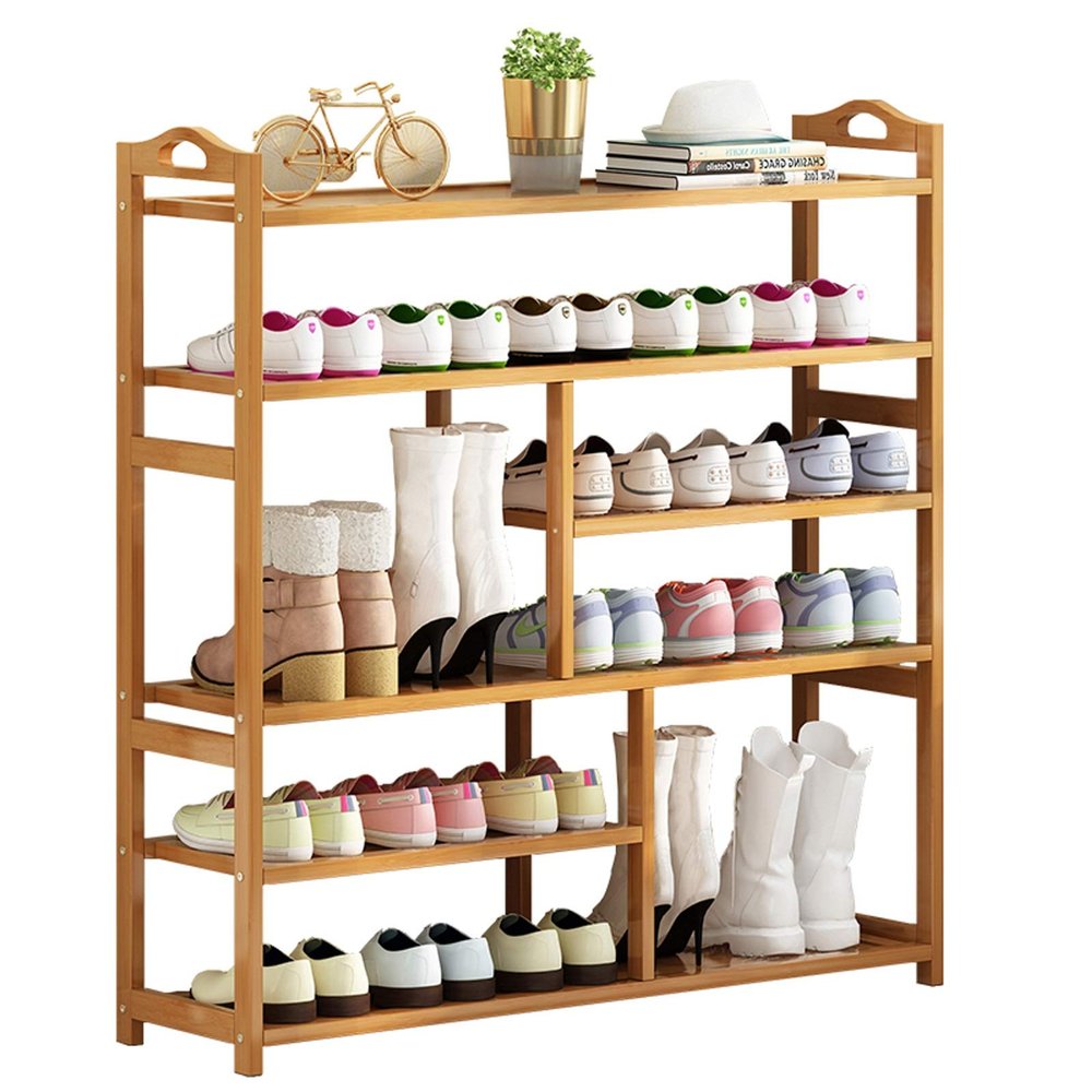 3FLQOOPP Shoe Rack 6-Tier Shoe Rack Entryway Shoe Shelf Ideal for Living Room Corridor Bedroom Multi-Function Home Storage Rack can Accommodate 26 Pairs of Shoes Shoe Shelf