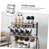 Hoement 1pc Spice Rack Kitchen Storage Organizer for Seasoning Jars Bottles More Stylish Kitchen Spice Holder for Home Office Use view 3