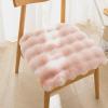 HEVOY Square Faux Fur Seat Cushion, Faux Rabbit Fleece Chair Pad, Winter Thick Plush Cushions for Dining Chairs, Comfy Lazy Sofa Office Floor Pillow, Cute Bedroom Decor(Pink,1pc/15.815.8inches) view 1