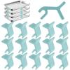 16Pcs Baking Sheet Stackers Set, Space-Saving Baking Tray Stackers, Reusable Trays Stacking Holder, Cookie Sheet Pan Stacking Clips, Multipurpose Layered Tray Holder Stackers for Freeze Dryer Trays view 1