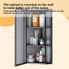 Glass wall-mounted triangle cabinet bathroom bathroom kitchen storage storage rack wall corner cabinet,wall mounted cabinet glass door,wall mounted bathroom kitchen storage cabinet with glass door(A,2 view 2