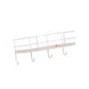 HOLIDYOYO Hanging Storage Mounted Decorative Shelf Brackets Hooks White Easy Install Key Holder for Bedroom Office view 1