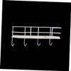 HOLIDYOYO Hanging Storage Mounted Decorative Shelf Brackets Hooks White Easy Install Key Holder for Bedroom Office view 3