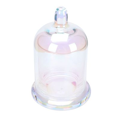 PRETYZOOM 1set Decorative Cloche Glass Dome Candle Holders for Home Wedding Multi-use Candle Wax Cup Smooth and Elegant Design