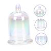 PRETYZOOM 1set Decorative Cloche Glass Dome Candle Holders for Home Wedding Multi-use Candle Wax Cup Smooth and Elegant Design view 4