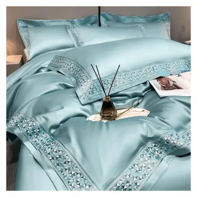 Cotton Four-Piece Set Cotton All Cotton Bed Sheets Quilt Cover Light Luxury and Four Seasons Bedding,Bed