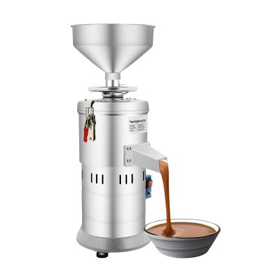 Peanut Butter Maker Machine, Electric Grain Grinder Peanut Butter Maker Sesame Sauce Grinder Home/Commercial for Groundnut, Almond, Cashew Nut and Sesame, 33lb/h 110V 1100W
