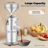 Peanut Butter Maker Machine, Electric Grain Grinder Peanut Butter Maker Sesame Sauce Grinder Home/Commercial for Groundnut, Almond, Cashew Nut and Sesame, 33lb/h 110V 1100W view 3