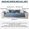 vctops Blue Faux Fur Sofa Cover Soft Cozy Fluffy Plush 3D Dot Couch Cover Non Slip Sectional Couch Cover Fuzzy Sofa Slipcover Furniture Protector for Dogs Cats Pet (Blue,43"x70") view 2