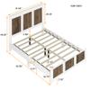 Harper & Bright Designs Queen Platform Bed Frame with Headboard & Footboard, Wood Queen Size Bed Frame with Wood Slats Support, Modern Platform Bed, No Box Spring Needed, White view 2