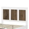 Harper & Bright Designs Queen Platform Bed Frame with Headboard & Footboard, Wood Queen Size Bed Frame with Wood Slats Support, Modern Platform Bed, No Box Spring Needed, White view 4